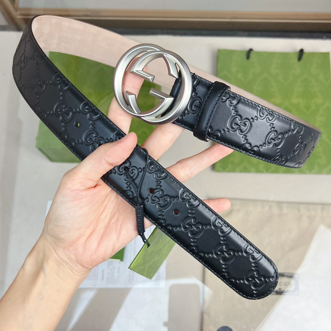 1:1 Replica Gucci GG Marmont Reversible Belt Black, Women Belt - Image 6