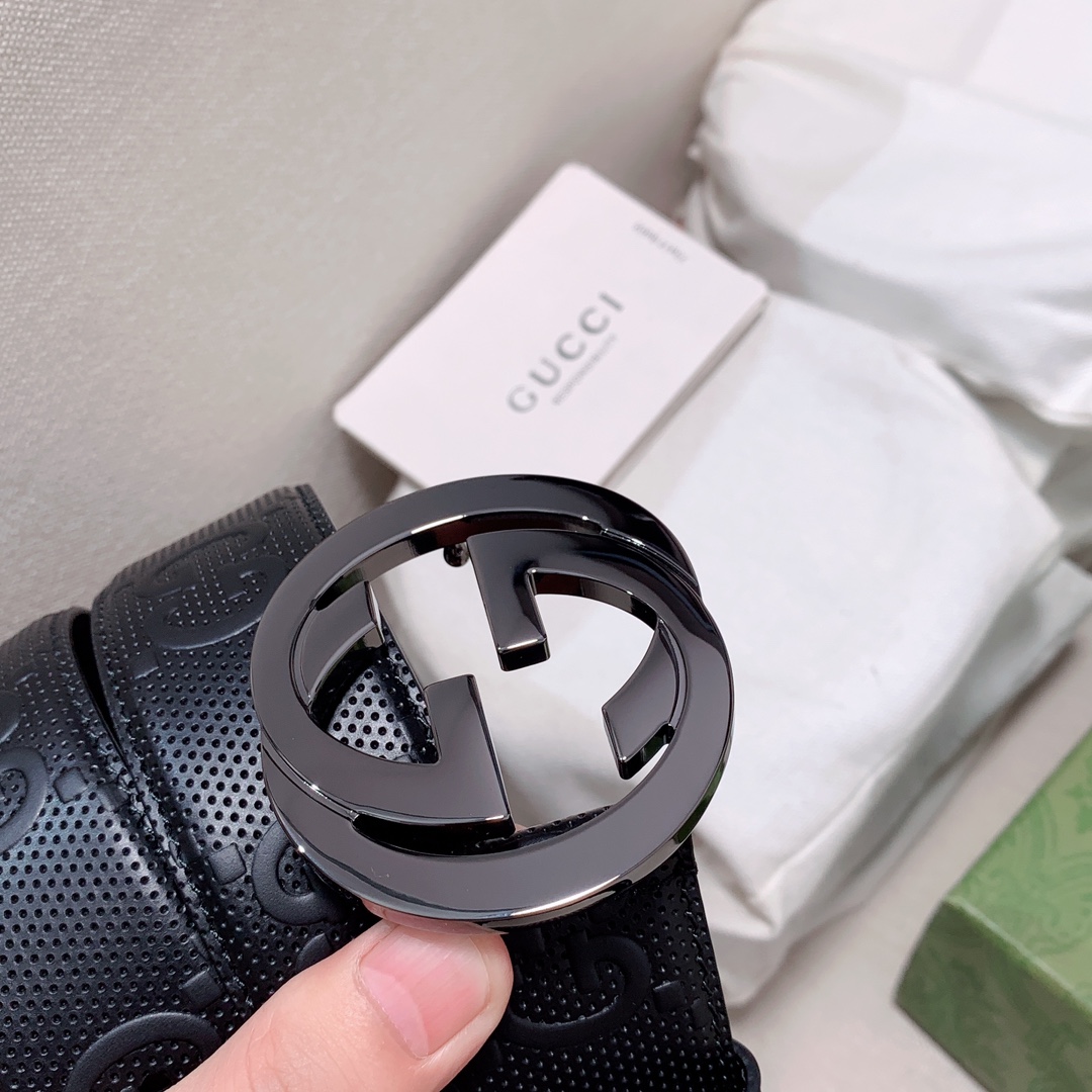 1:1 Replica Gucci GG Marmont Reversible Belt Black, Women Belt - Image 8