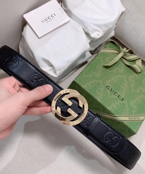 1:1 Replica Gucci GG Marmont Reversible Belt Black, Women Belt