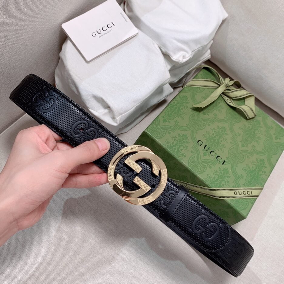 1:1 Replica Gucci GG Marmont Reversible Belt Black, Women Belt - Image 7