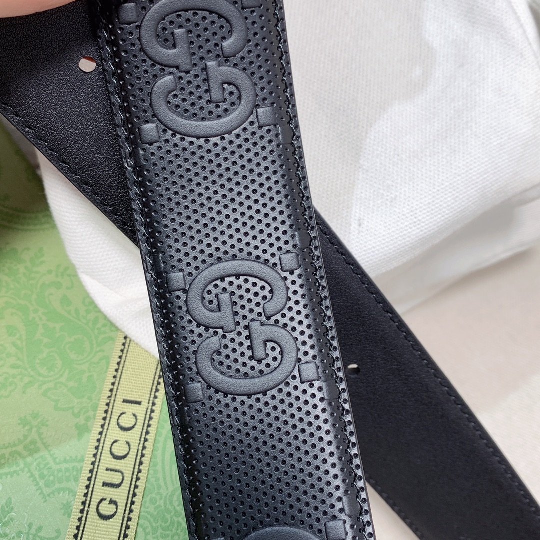 1:1 Replica Gucci GG Marmont Reversible Belt Black, Women Belt - Image 3