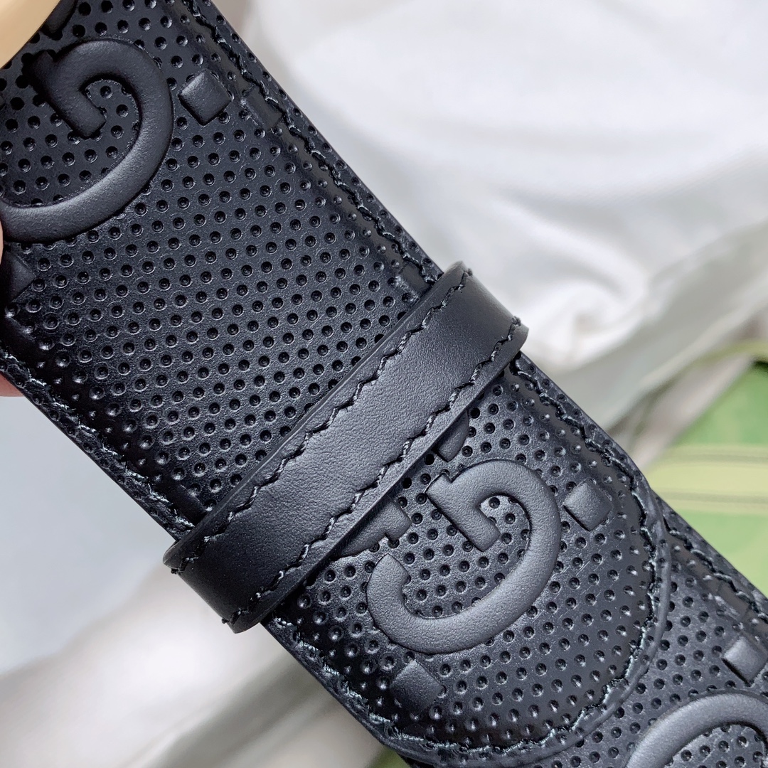 1:1 Replica Gucci GG Marmont Reversible Belt Black, Women Belt - Image 4
