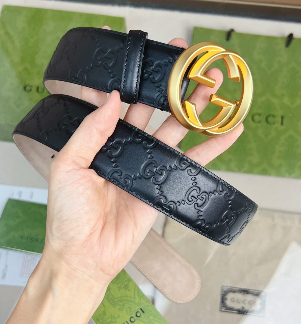1:1 Replica Gucci GG Marmont Reversible Belt Black, Women Belt