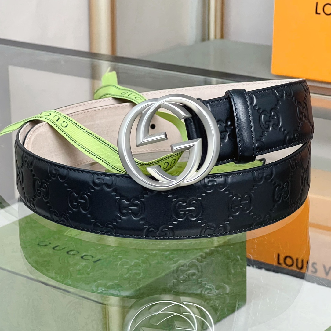 1:1 Replica Gucci GG Marmont Reversible Belt Black, Women Belt - Image 5