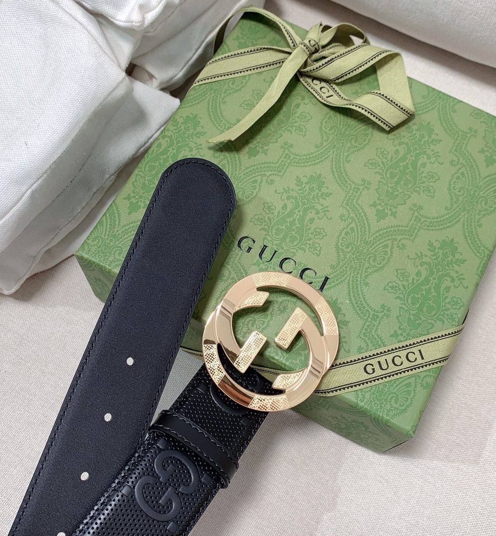 1:1 Replica Gucci GG Marmont Reversible Belt Black, Women Belt