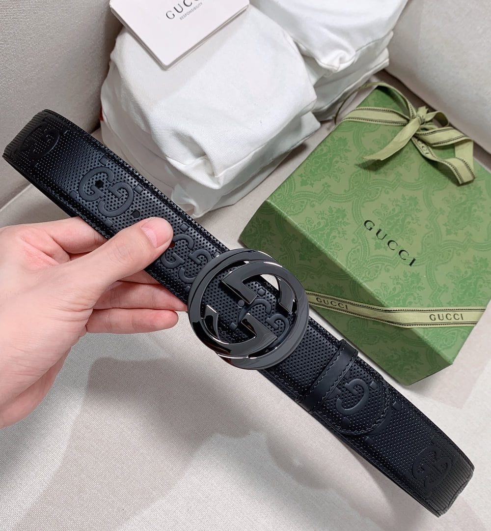 1:1 Replica Gucci GG Marmont Reversible Belt Black, Women Belt