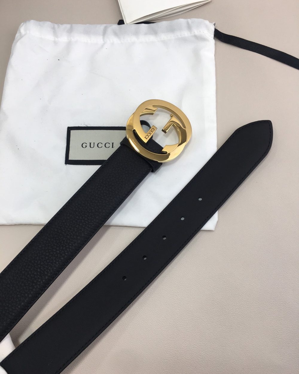 1:1 Replica Gucci GG Marmont Reversible Belt Black, Women Belt
