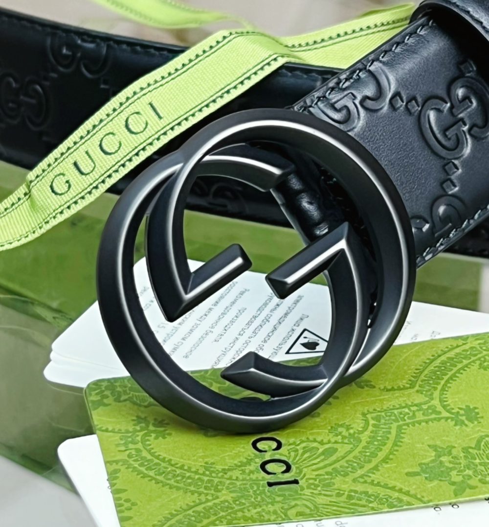 1:1 Replica Gucci GG Marmont Reversible Belt Black, Women Belt