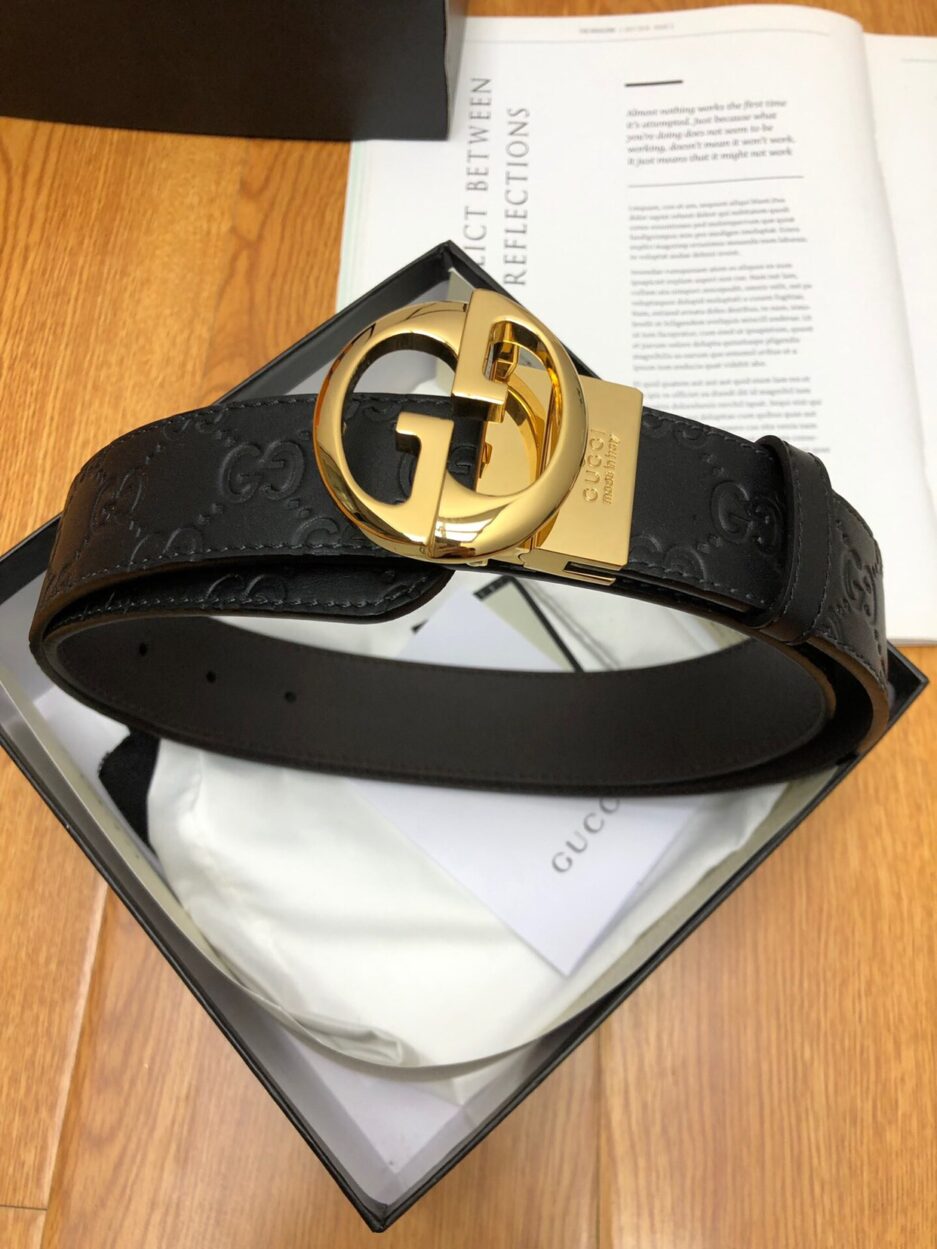 1:1 Replica Gucci GG Marmont Reversible Belt Black, Women Belt - Image 9