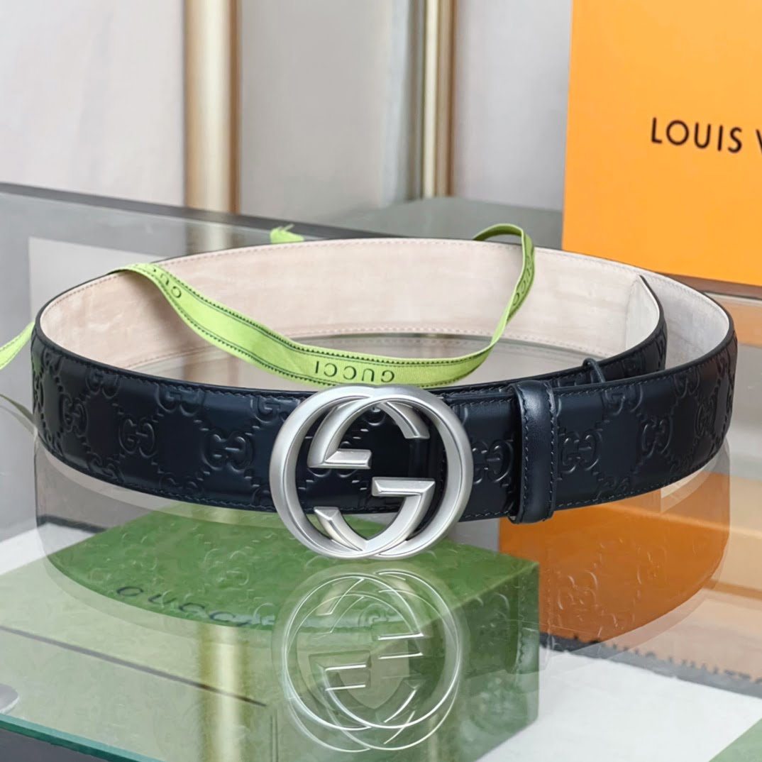 1:1 Replica Gucci GG Marmont Reversible Belt Black, Women Belt