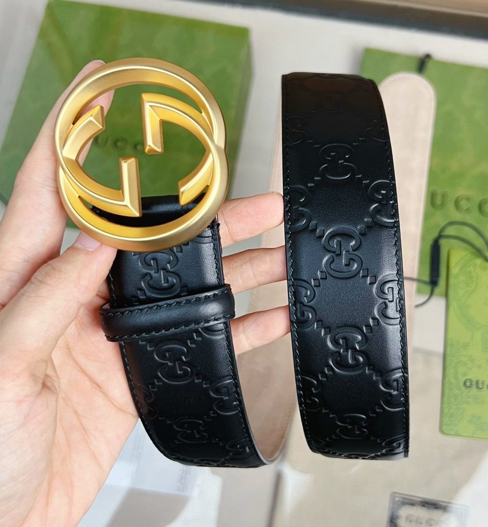 1:1 Replica Gucci GG Marmont Reversible Belt Black, Women Belt