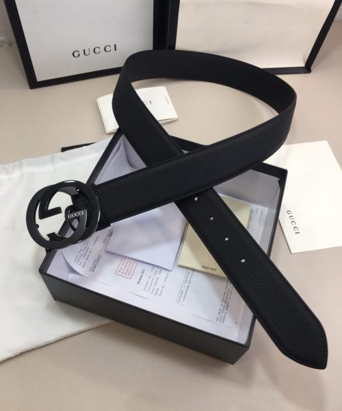 1:1 Replica Gucci GG Marmont Reversible Belt Black, Women Belt