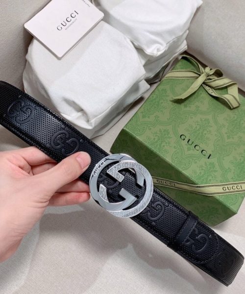 1:1 Replica Gucci GG Marmont Reversible Belt Black, Women Belt