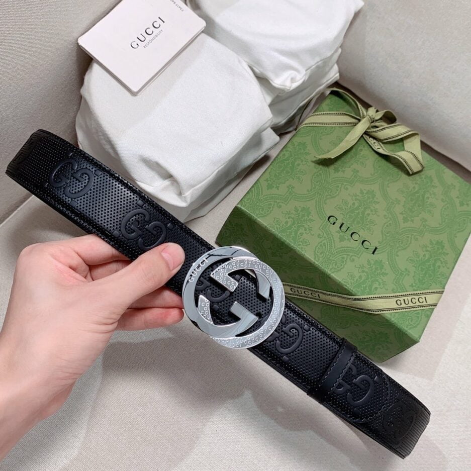 1:1 Replica Gucci GG Marmont Reversible Belt Black, Women Belt - Image 8