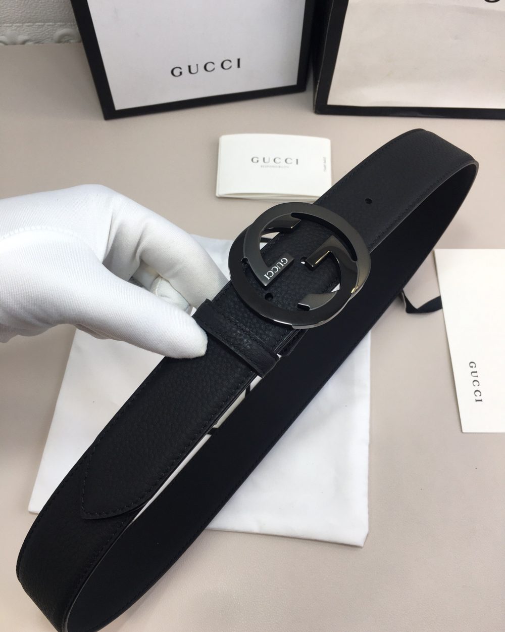 1:1 Replica Gucci GG Marmont Reversible Belt Black, Women Belt