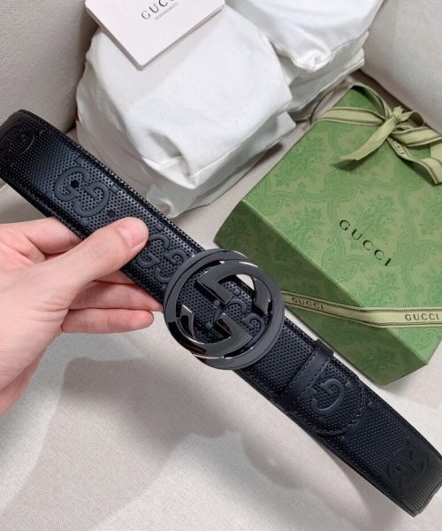 1:1 Replica Gucci GG Marmont Reversible Belt Black, Women Belt
