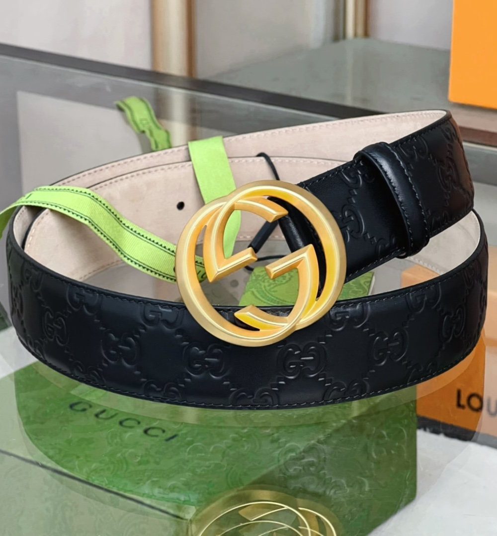 1:1 Replica Gucci GG Marmont Reversible Belt Black, Women Belt