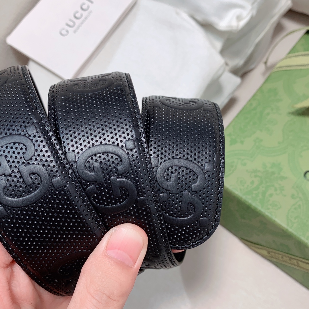 1:1 Replica Gucci GG Marmont Reversible Belt Black, Women Belt - Image 2