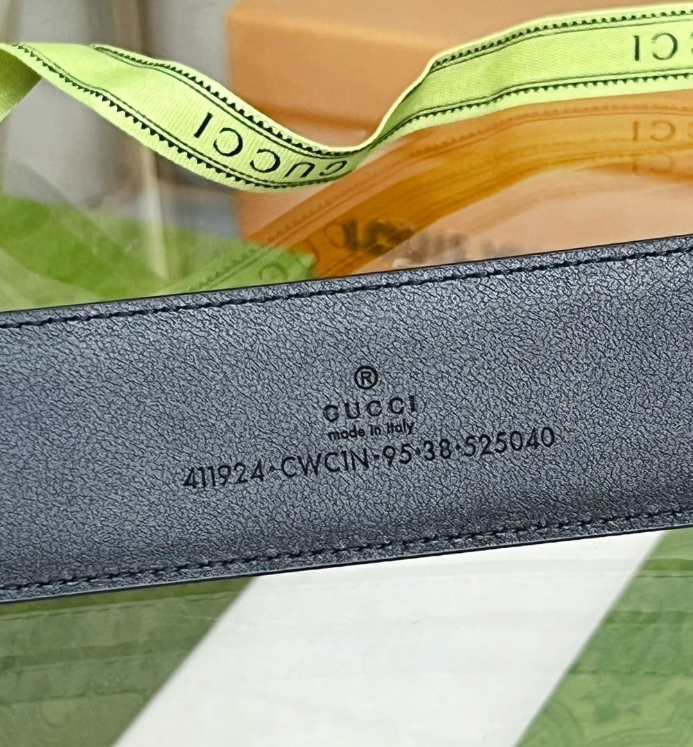 1:1 Replica Gucci GG Marmont Reversible Belt Black, Women Belt