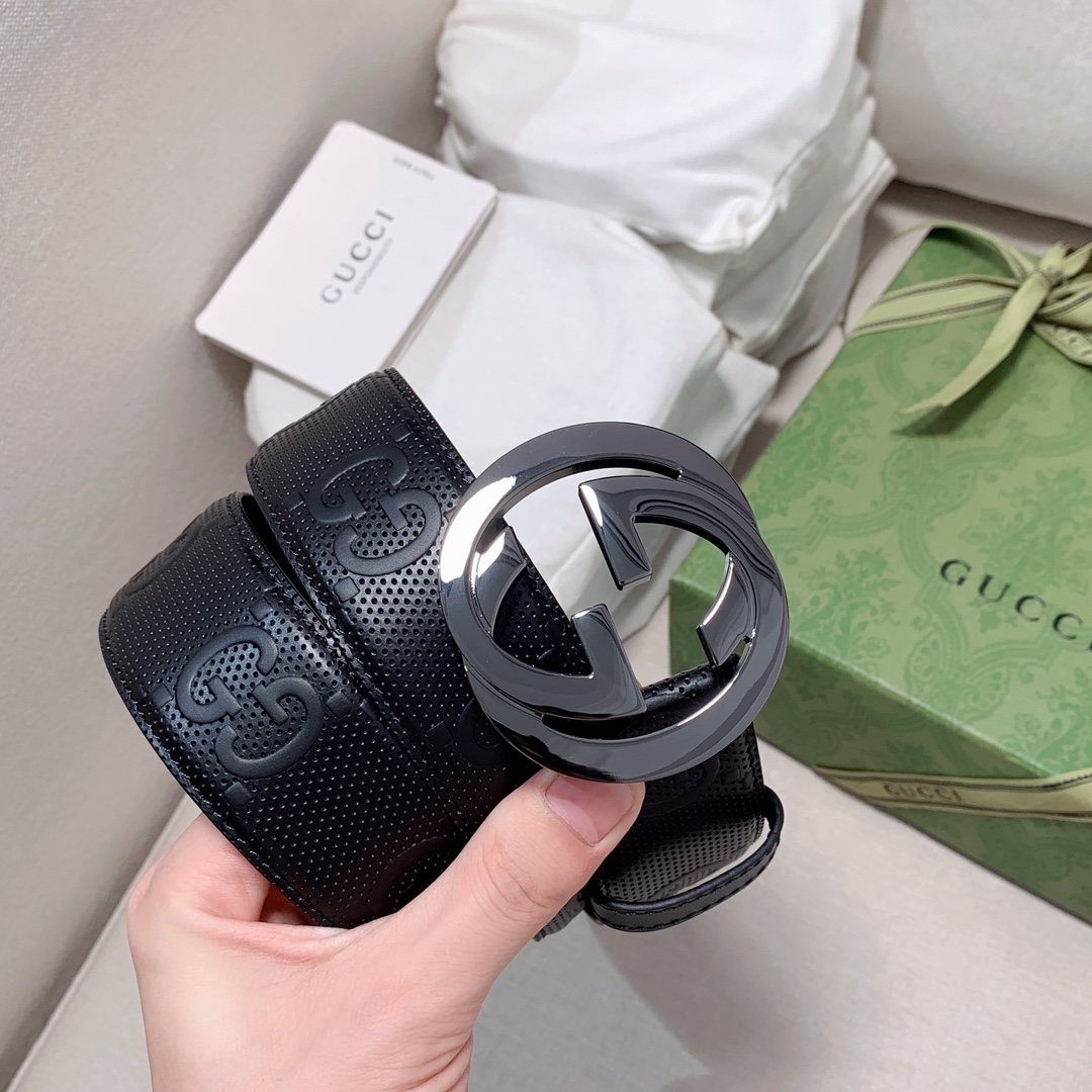 1:1 Replica Gucci GG Marmont Reversible Belt Black, Women Belt - Image 5