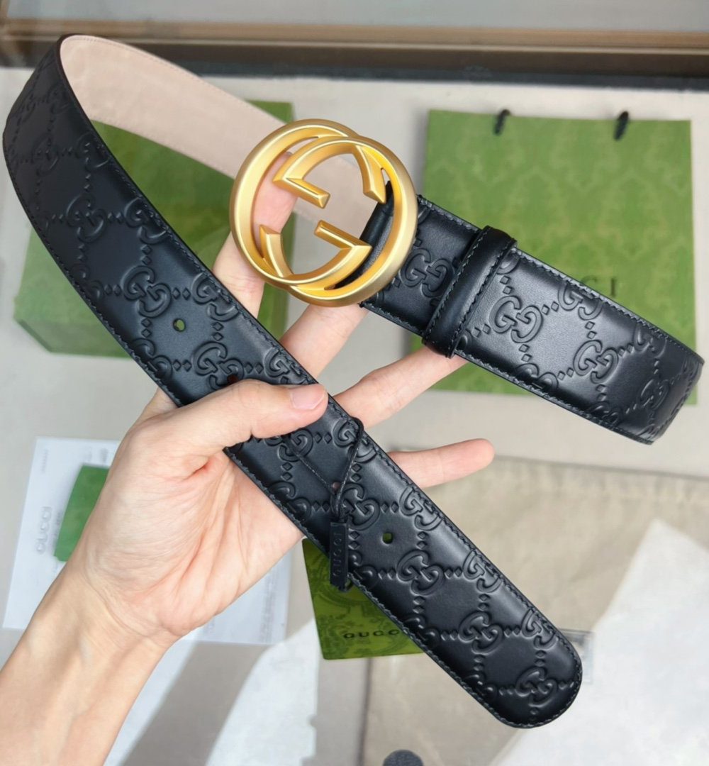 1:1 Replica Gucci GG Marmont Reversible Belt Black, Women Belt