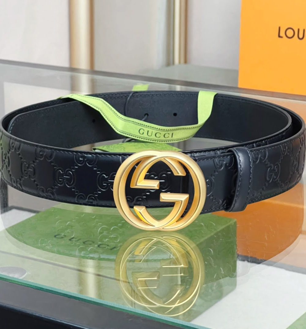 1:1 Replica Gucci GG Marmont Reversible Belt Black, Women Belt