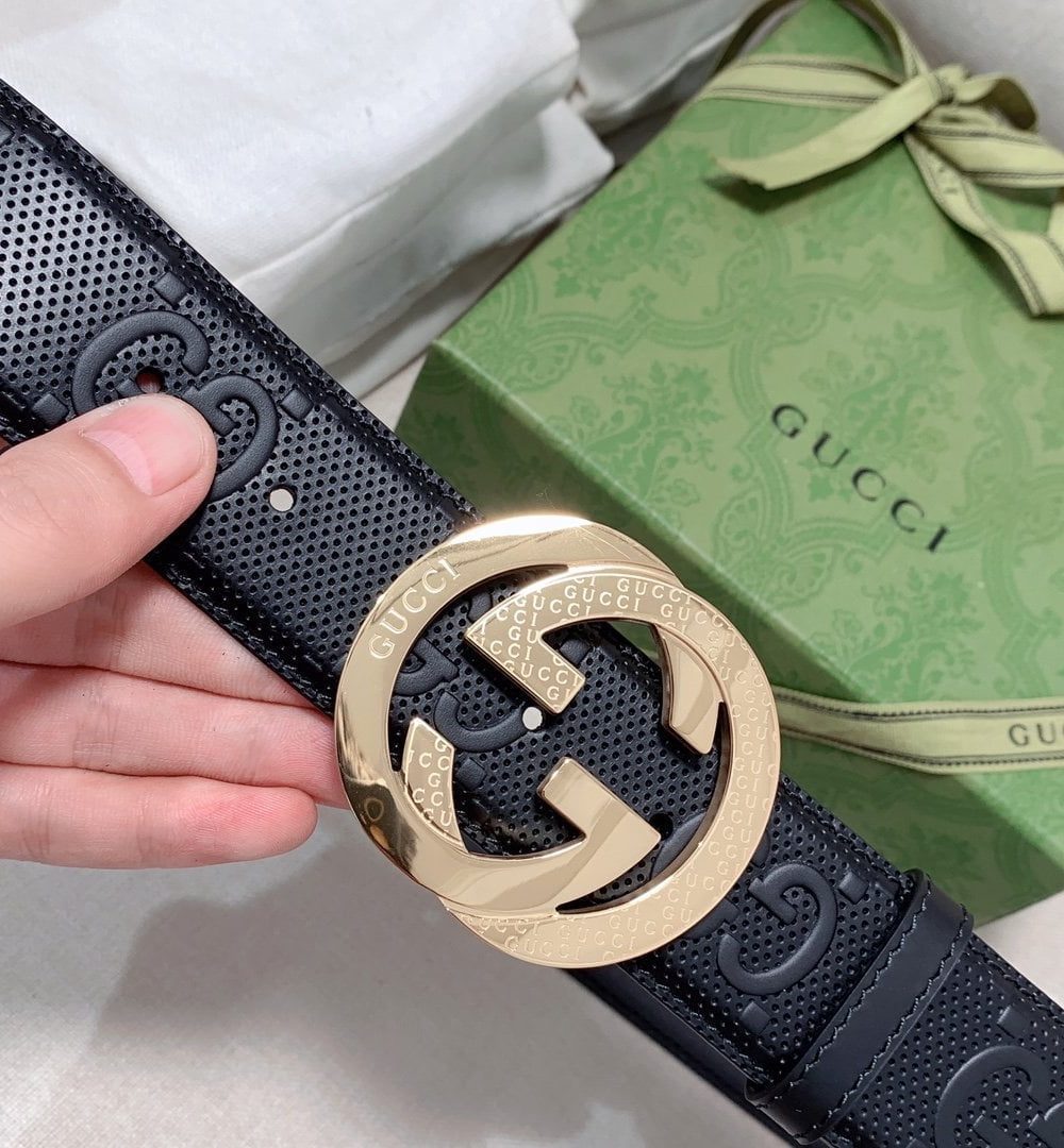 1:1 Replica Gucci GG Marmont Reversible Belt Black, Women Belt