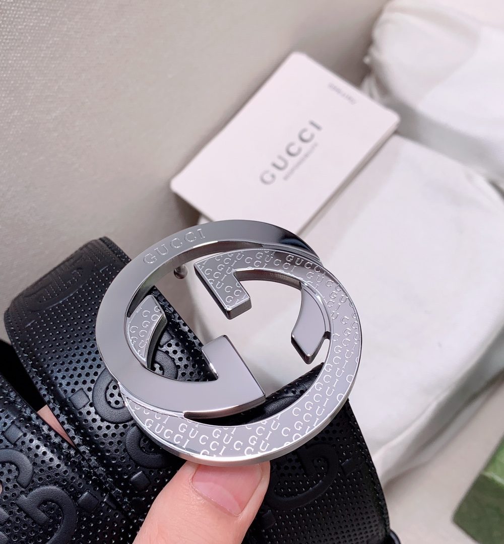 1:1 Replica Gucci GG Marmont Reversible Belt Black, Women Belt