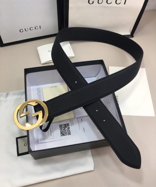 1:1 Replica Gucci GG Marmont Reversible Belt Black, Women Belt