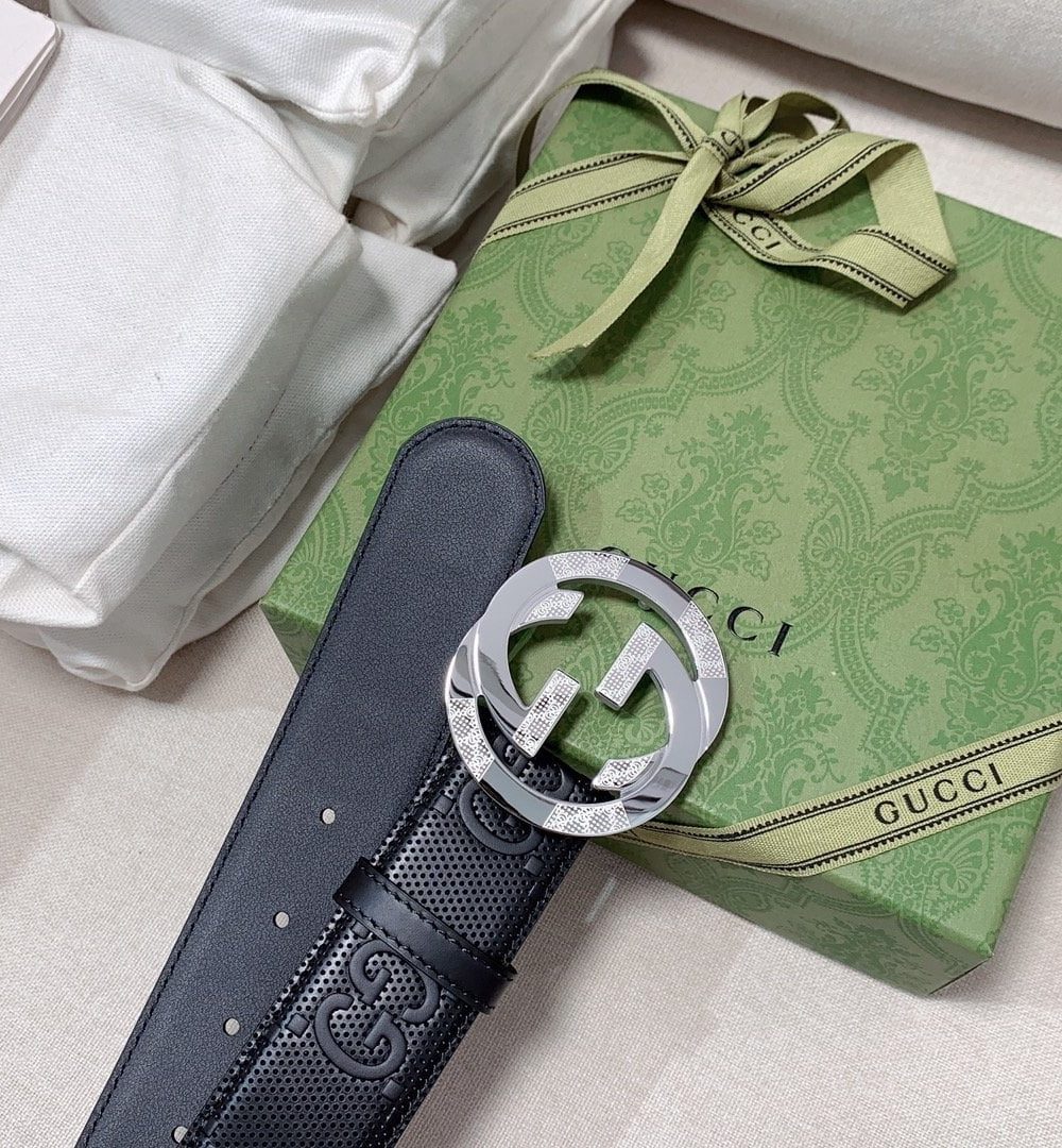 1:1 Replica Gucci GG Marmont Reversible Belt Black, Women Belt