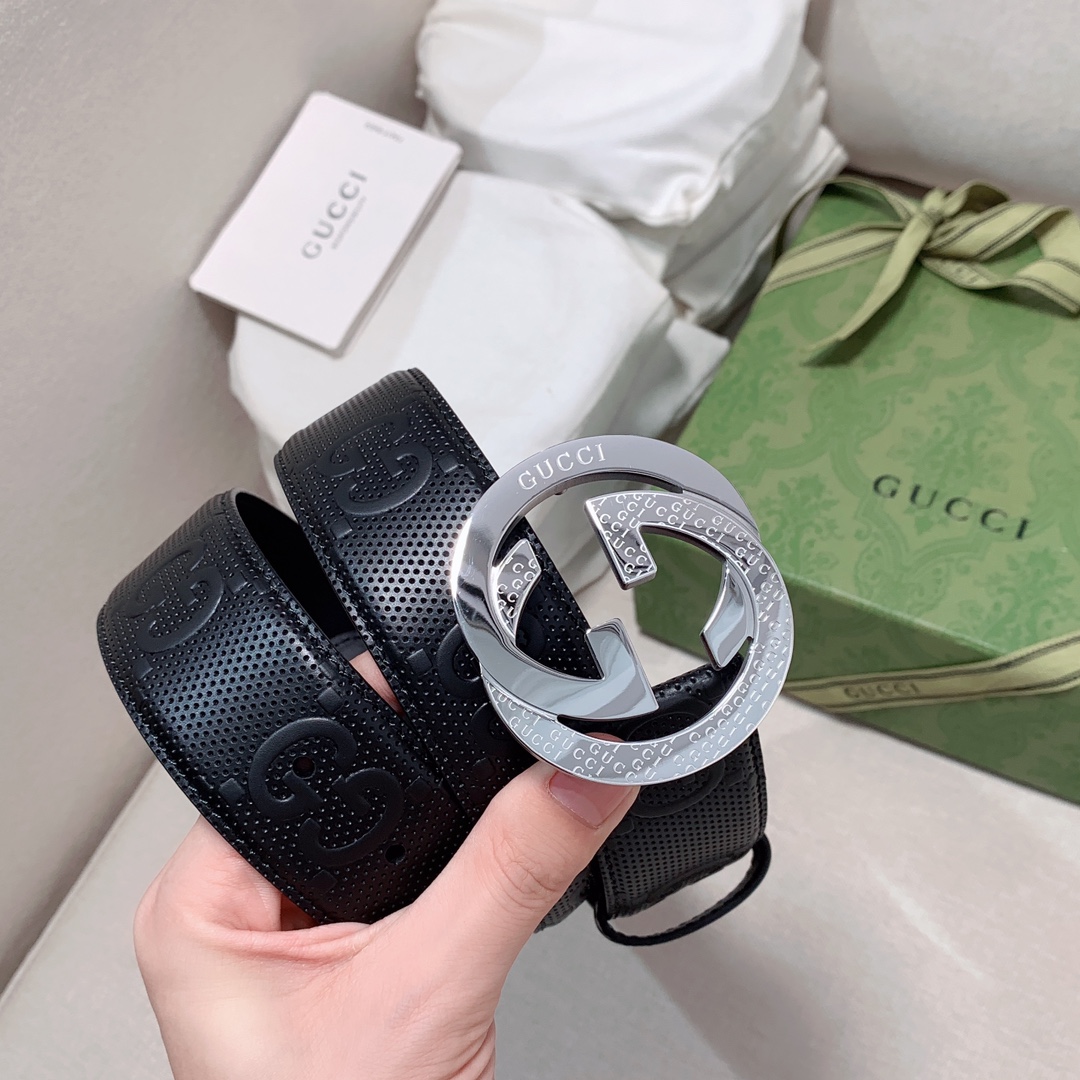1:1 Replica Gucci GG Marmont Reversible Belt Black, Women Belt - Image 3