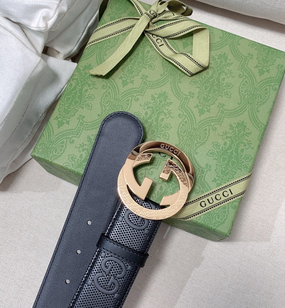 1:1 Replica Gucci GG Marmont Reversible Belt Black, Women Belt