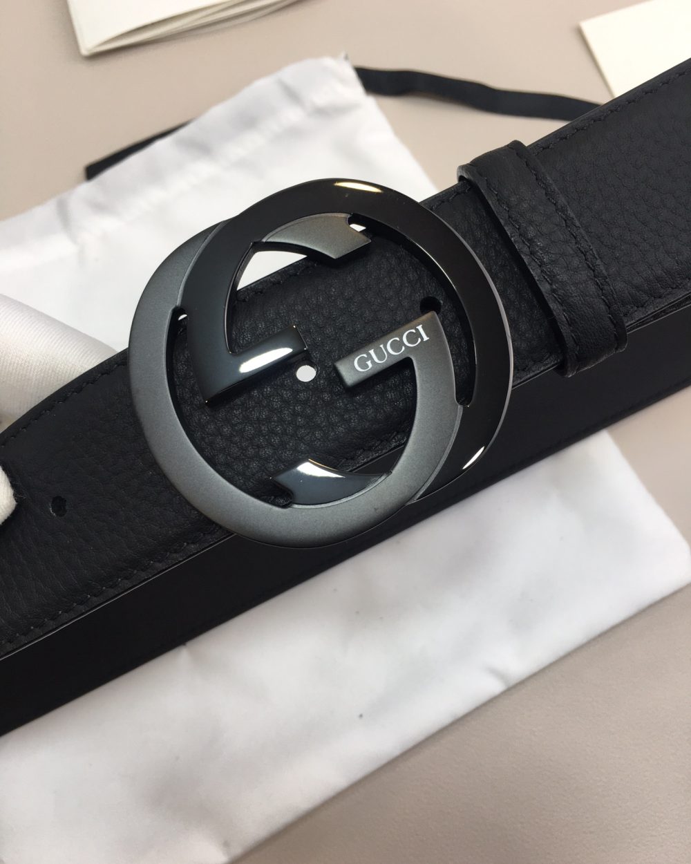 1:1 Replica Gucci GG Marmont Reversible Belt Black, Women Belt