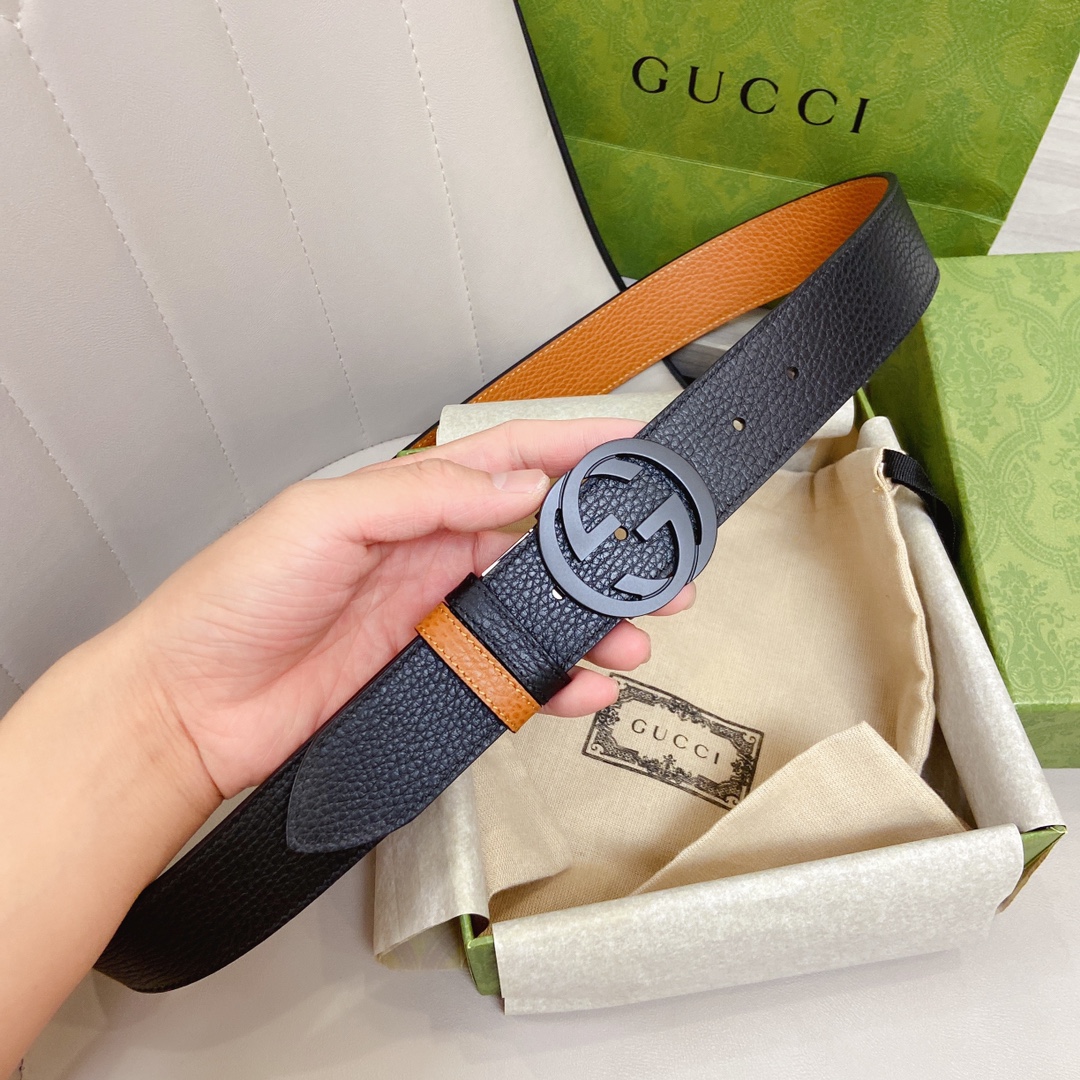 1:1 Replica Gucci GG Marmont Reversible Belt Black, Women Belt - Image 8