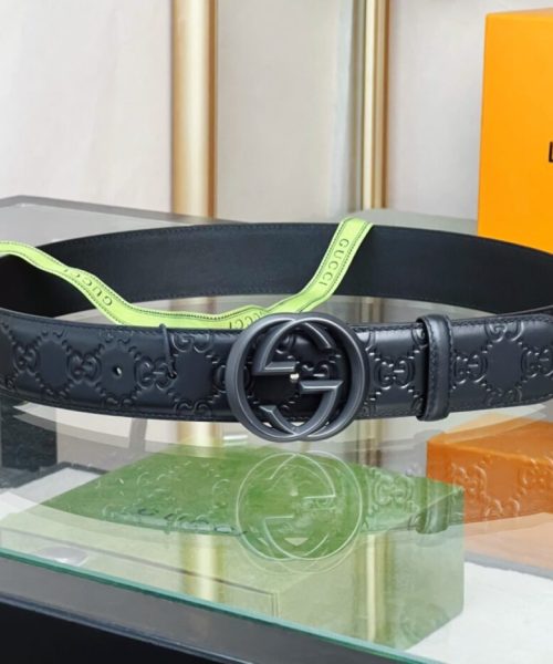 1:1 Replica Gucci GG Marmont Reversible Belt Black, Women Belt