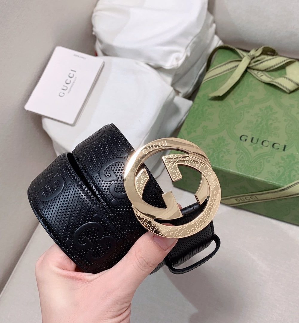 1:1 Replica Gucci GG Marmont Reversible Belt Black, Women Belt
