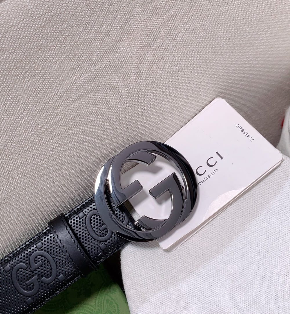 1:1 Replica Gucci GG Marmont Reversible Belt Black, Women Belt