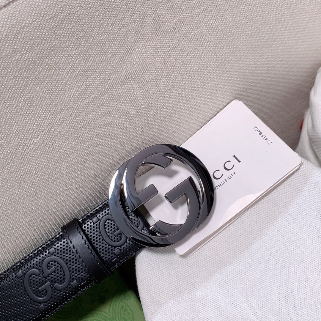 1:1 Replica Gucci GG Marmont Reversible Belt Black, Women Belt - Image 4