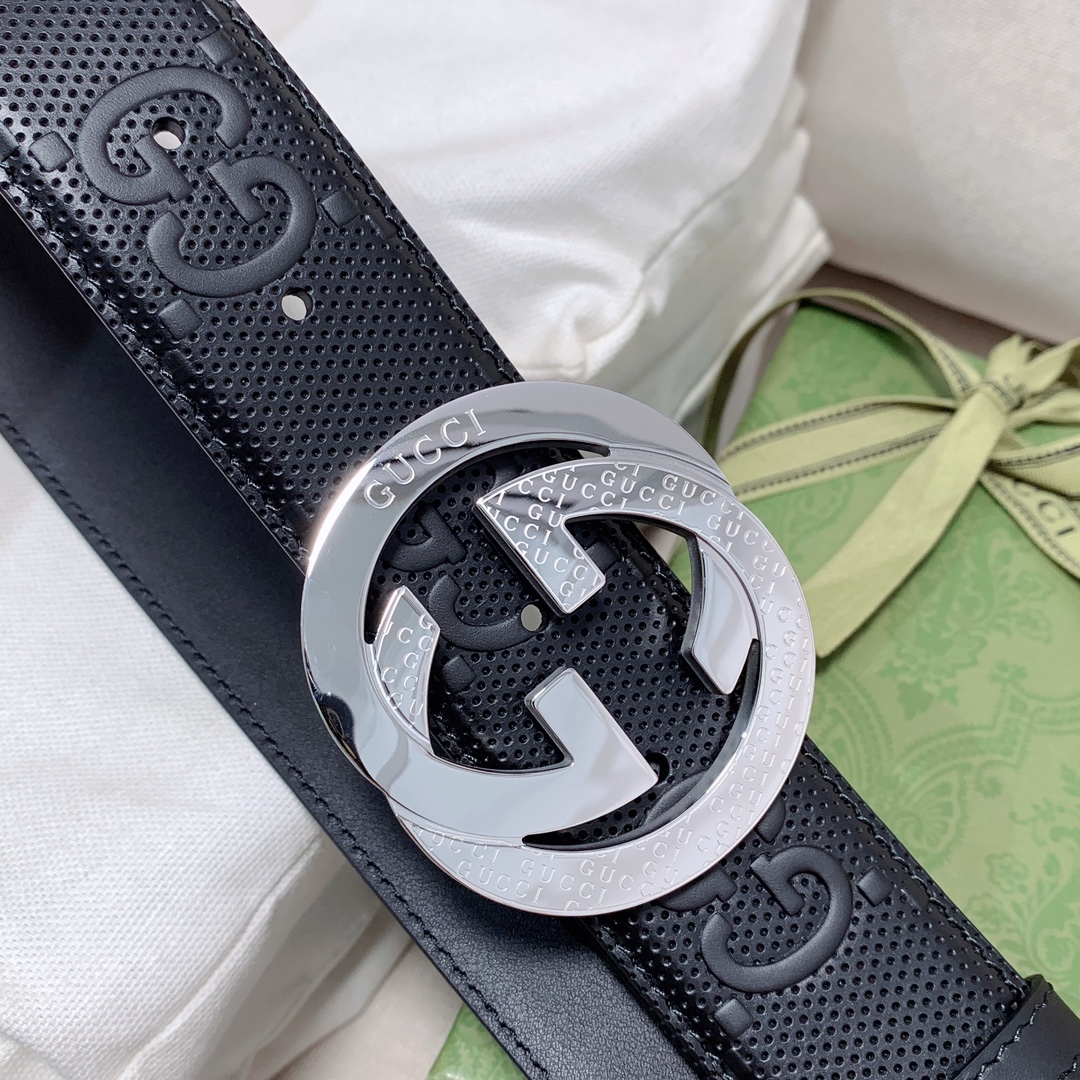 1:1 Replica Gucci GG Marmont Reversible Belt Black, Women Belt - Image 6