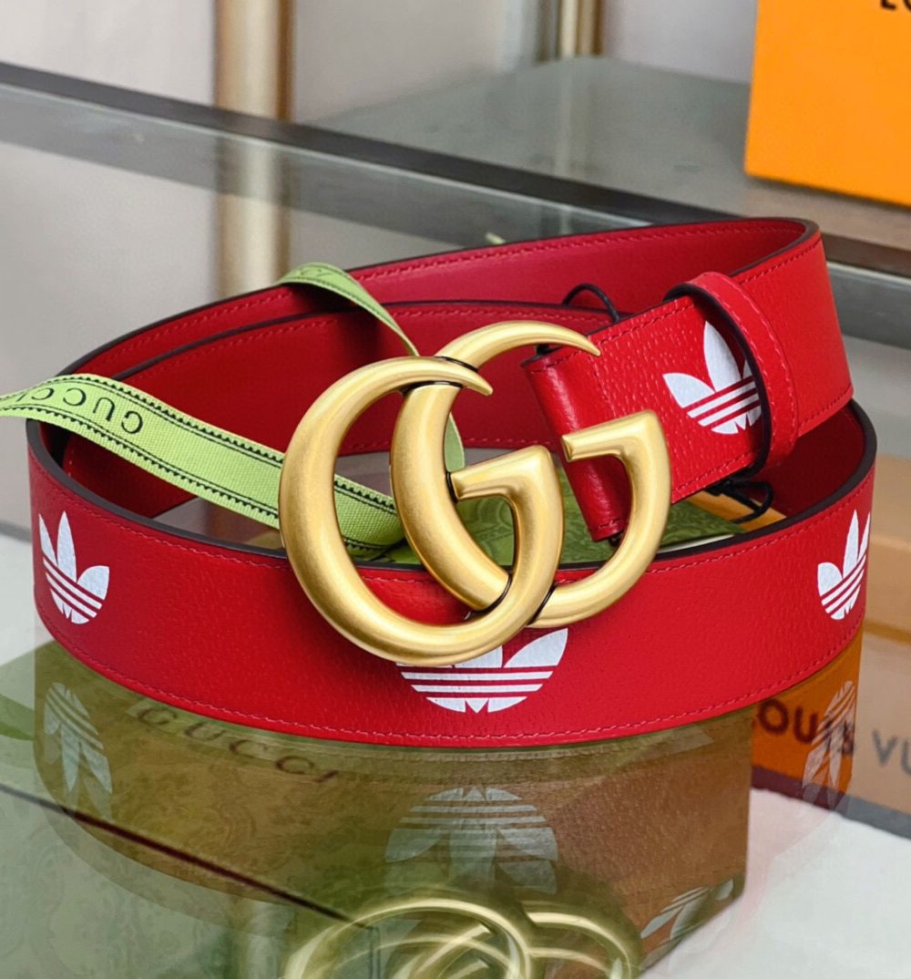 1:1 Replica Gucci GG Marmont Reversible Belt Red, Women Belt
