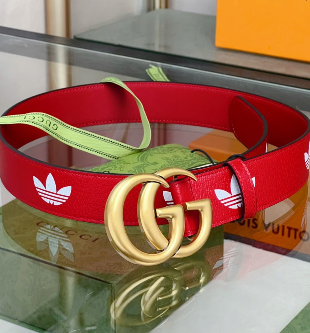 1:1 Replica Gucci GG Marmont Reversible Belt Red, Women Belt