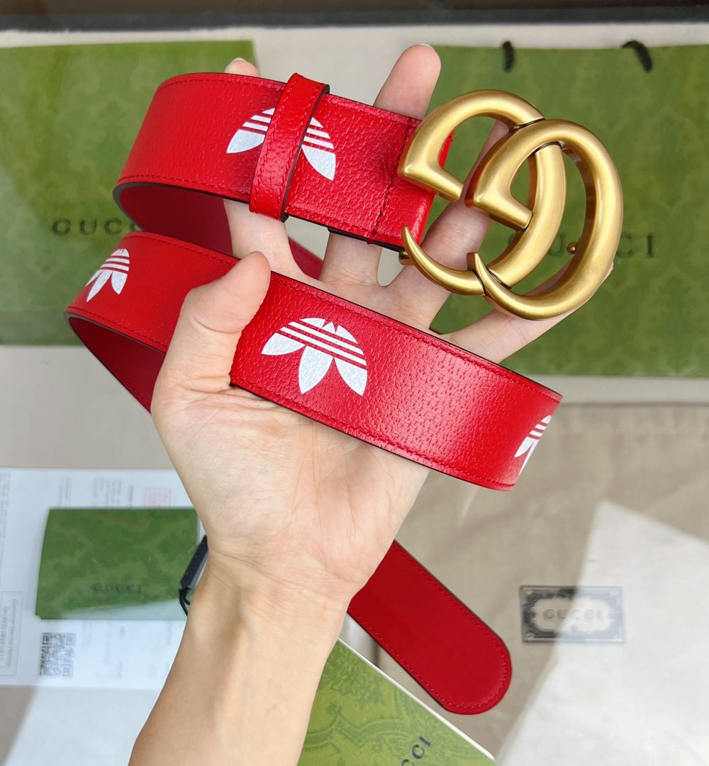 1:1 Replica Gucci GG Marmont Reversible Belt Red, Women Belt