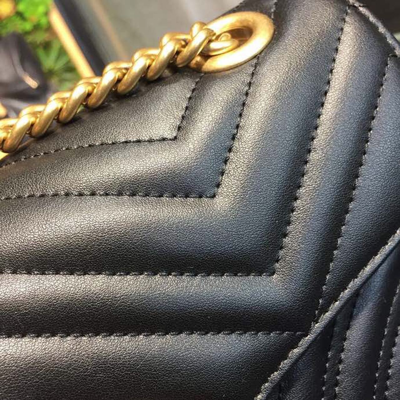 1:1 Replica Gucci GG Marmont Small Matelassé Shoulder Bag Black For Women 10in/25cm 443497 DTDIT 1000 - Image 5