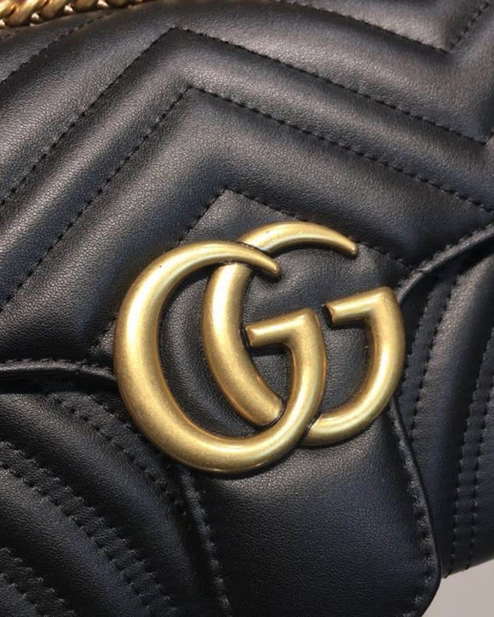 1:1 Replica Gucci GG Marmont Small Matelassé Shoulder Bag Black For Women 10in/25cm 443497 DTDIT 1000