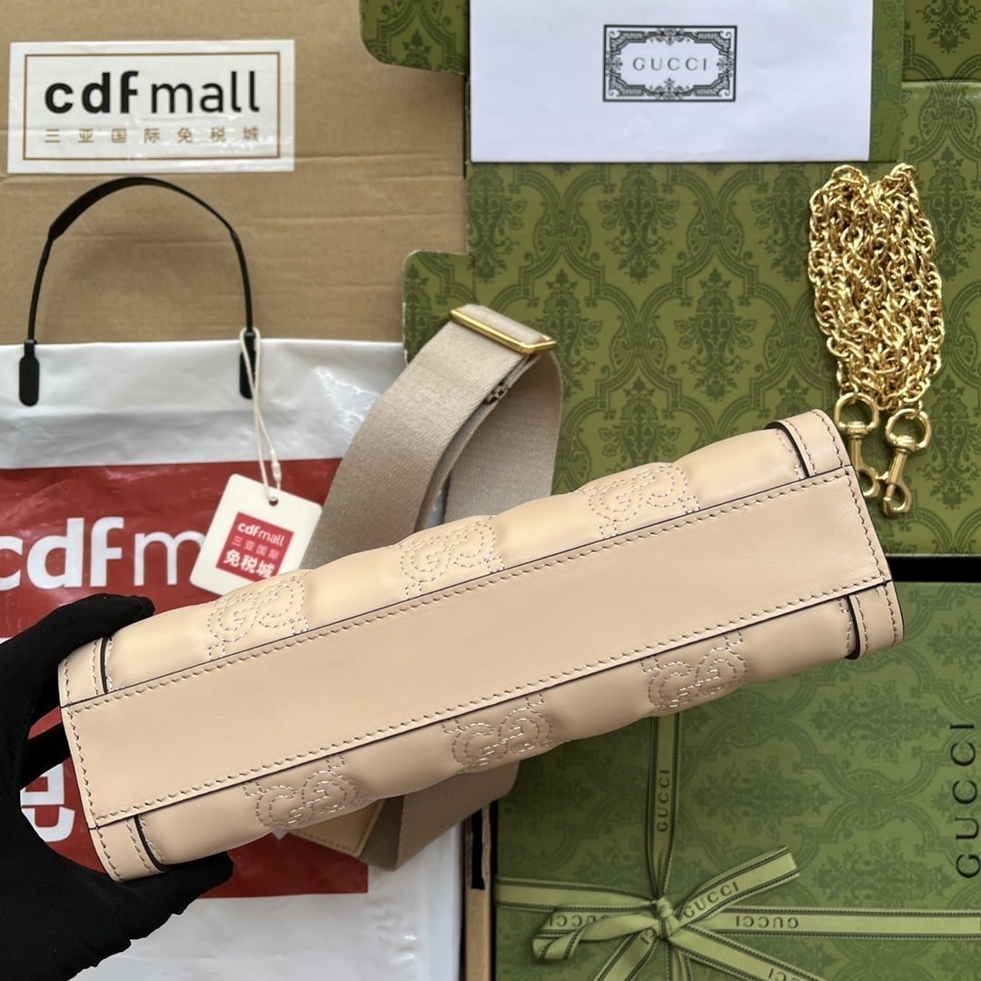 1:1 Replica Gucci GG Matelassé Small Bag Beige For Women, Women's Bags 10.2in/26cm GG - Image 2