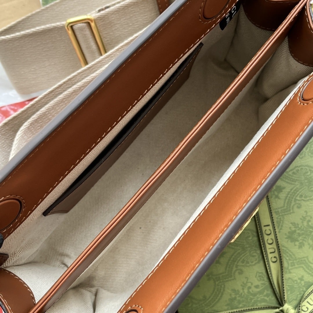 1:1 Replica Gucci GG Matelassé Small Bag Brown For Women, Women's Bags 10.2in/26cm GG 702200 UM8HG 2595 - Image 7