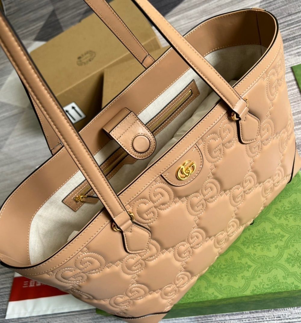 1:1 Replica Gucci GG Medium Tote Beige For Women, Women's Bags 15in/38cm GG 631685 UM8IG 9500
