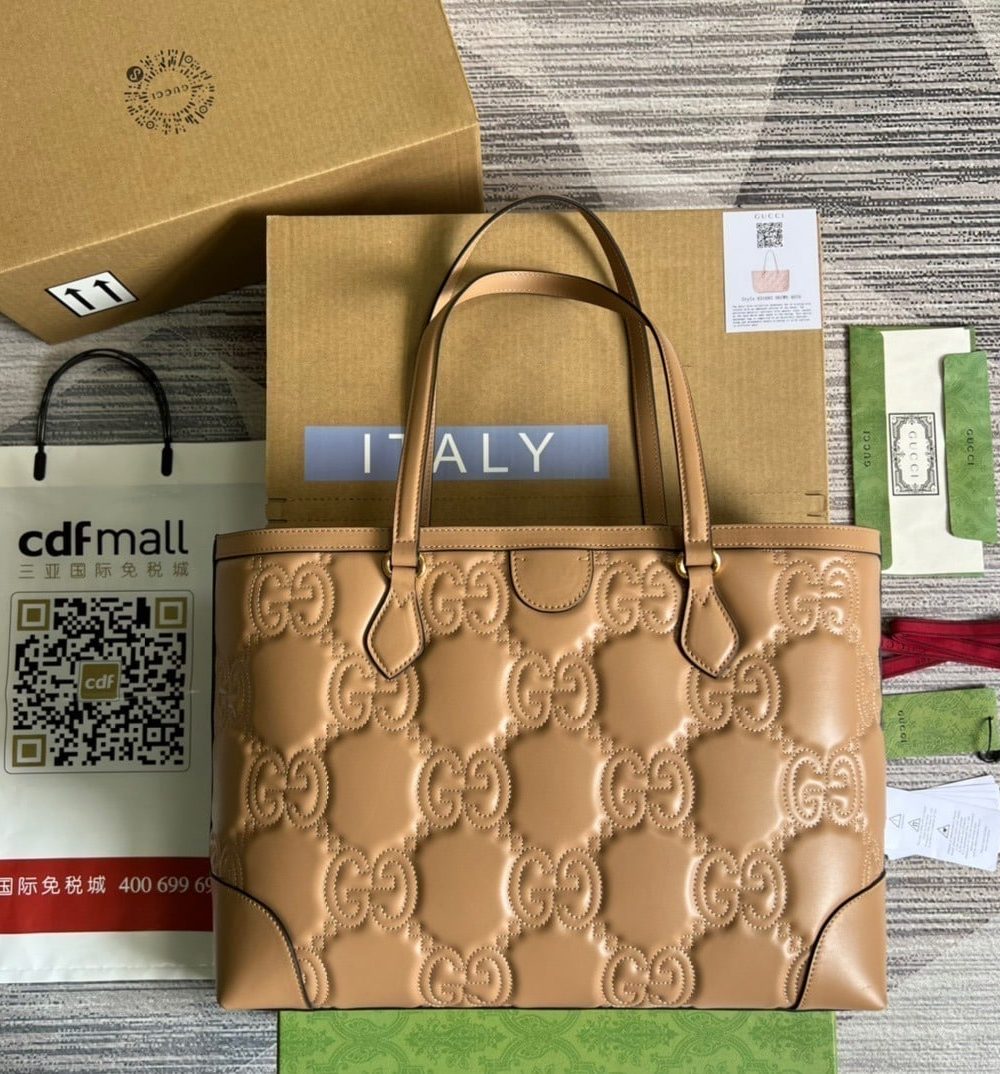 1:1 Replica Gucci GG Medium Tote Beige For Women, Women's Bags 15in/38cm GG 631685 UM8IG 9500