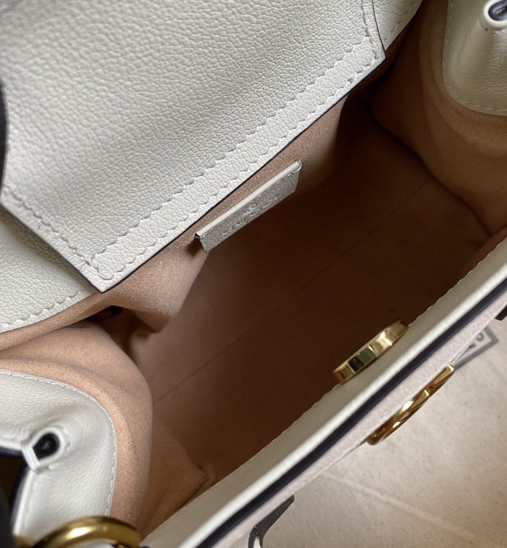 1:1 Replica Gucci Gucci Diana Mini Tote Bag White For Women 8in/20cm GG 702732 U3ZDT 9196
