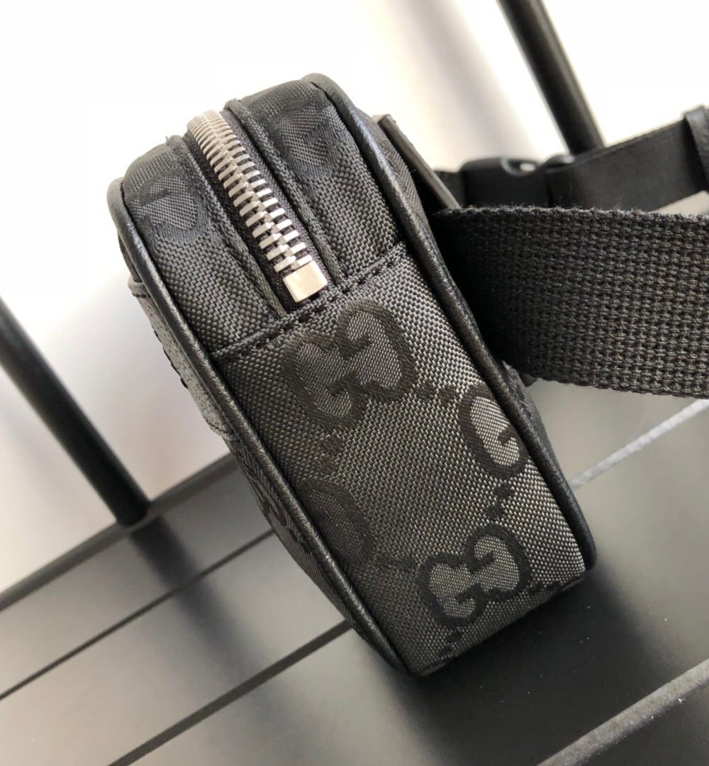 1:1 Replica Gucci Gucci Off The Grid Belt Bag Black GG ECONYL® For Men  9.5in/24cm GG 631341 H9HBN 1000